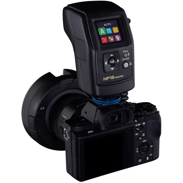 Nissin Macro Ring Flash MF18 Sony Makro ringblits 