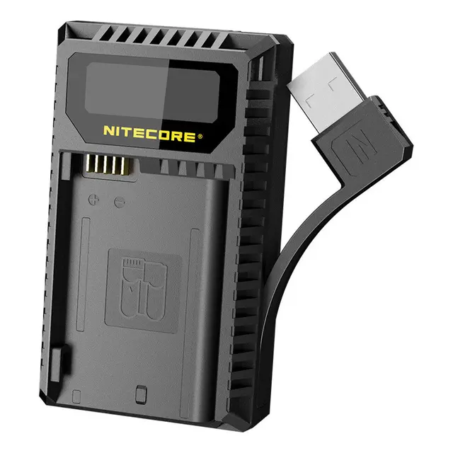 Nitecore UNK2 Kompakt Dobbel Lader Nikon EN-EL15 (A og B) 