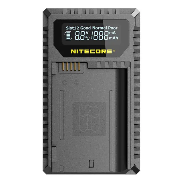 Nitecore UNK2 Kompakt Dobbel Lader Nikon EN-EL15 (A og B) 