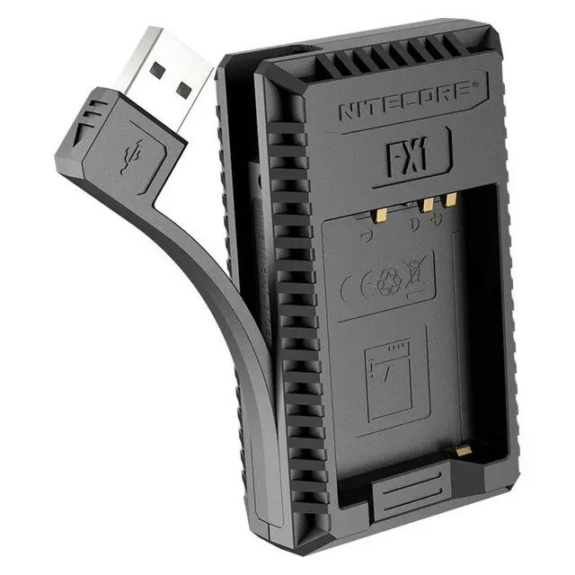 Nitecore FX1 Kompakt Dobbel Lader Fujifilm NP-FW126 