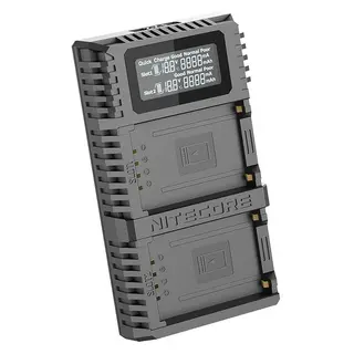 Nitecore FX2 PRO Ladeadatper dobbel Fuji Ladeadapter for 2stk Fujifilm NP-T125