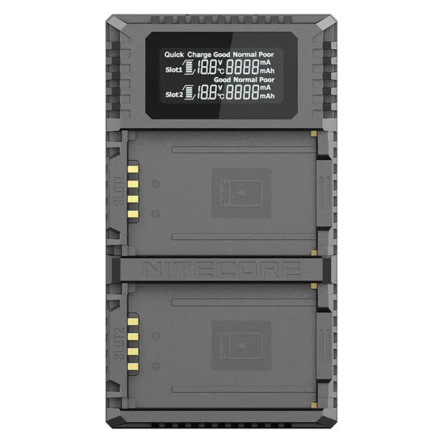 Nitecore ULM10 PRO Dobbel Lader Leica Leica BP-SCL5 