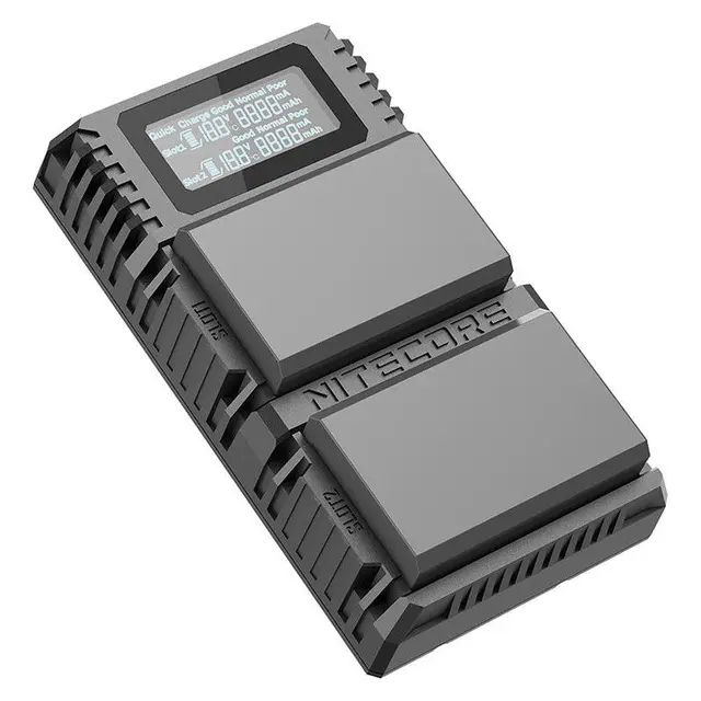 Nitecore ULM10 PRO Dobbel Lader Leica Leica BP-SCL5 