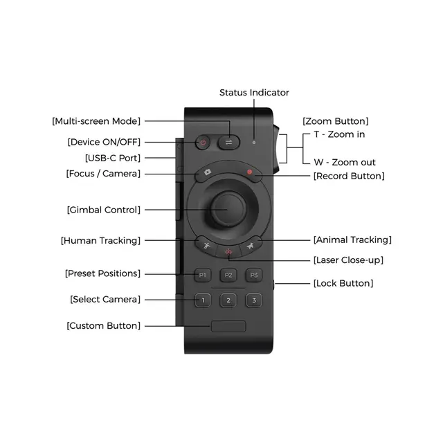 OBSBOT Remote Tail Air Fjernkontroll for Tail Air PTZ-kamera 