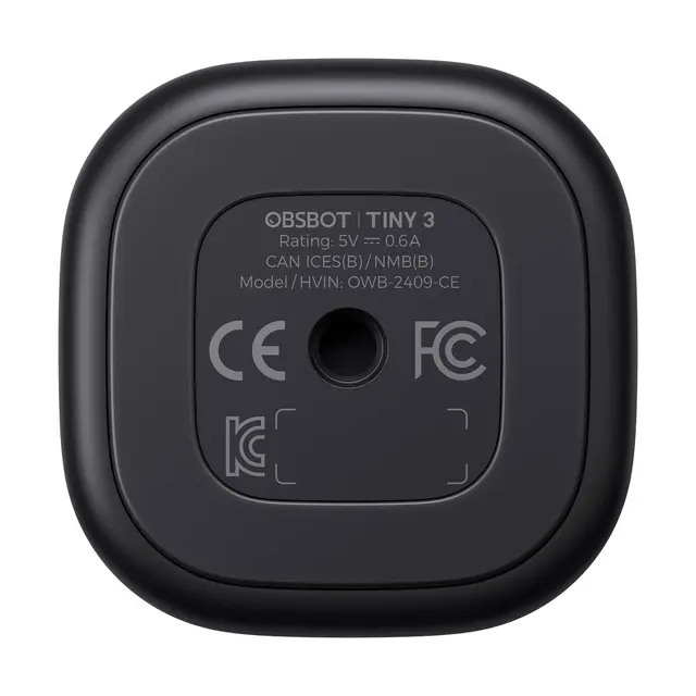 OBSBOT Tiny 3 AI 4K PTZ Webcam 
