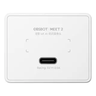 OBSBOT Meet 2 Cloud White AI-Powered 4K Webcam. Hvit