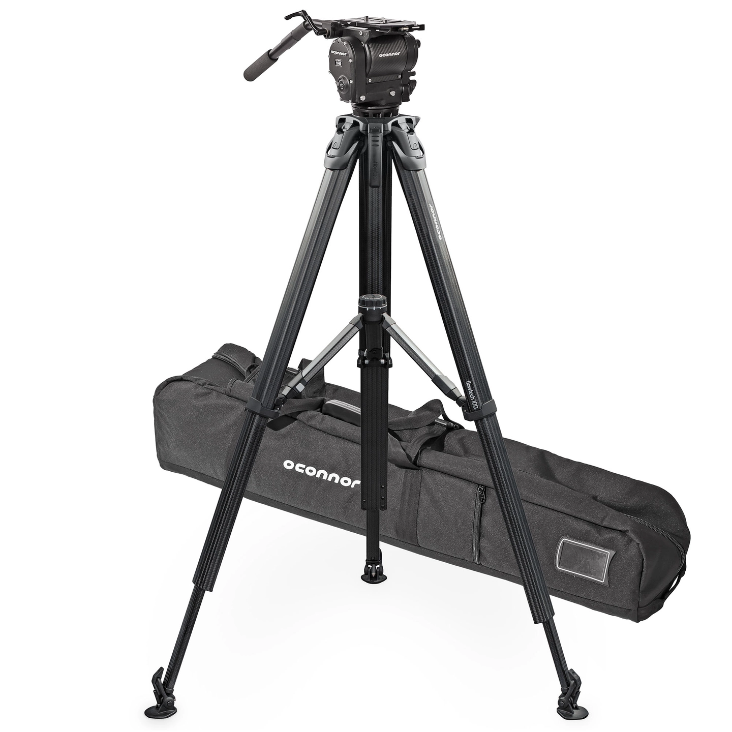 OConnor 1040 Fluid Head & Tripod flowtech100 tripod og Mid Level Spreader