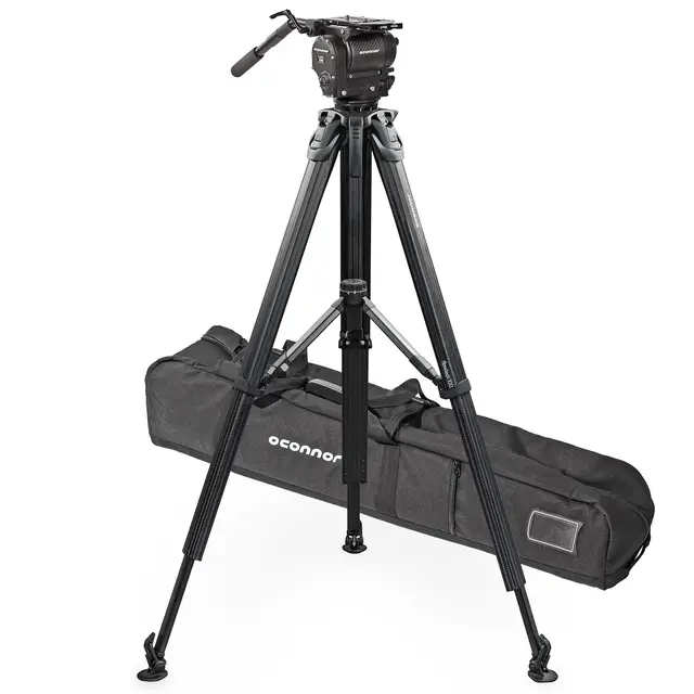 OConnor 1040 Fluid Head & Tripod flowtech100 tripod og Mid Level Spreader 