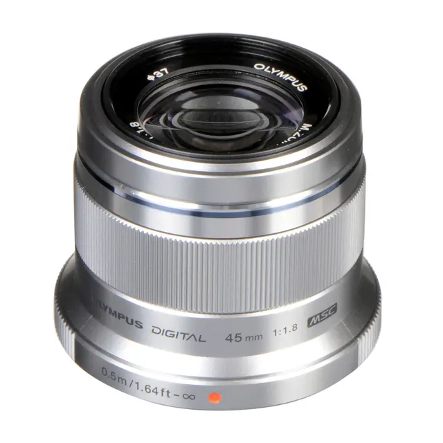 Olympus M.Zuiko 45mm f/1.8 Silver Silver 