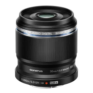 Olympus M.Zuiko Digital ED 30mm f/3.5 Macro. Sort