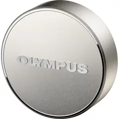 Olympus LC-61 Objektivdeksel Sølv Metall for 75mm f/1.8