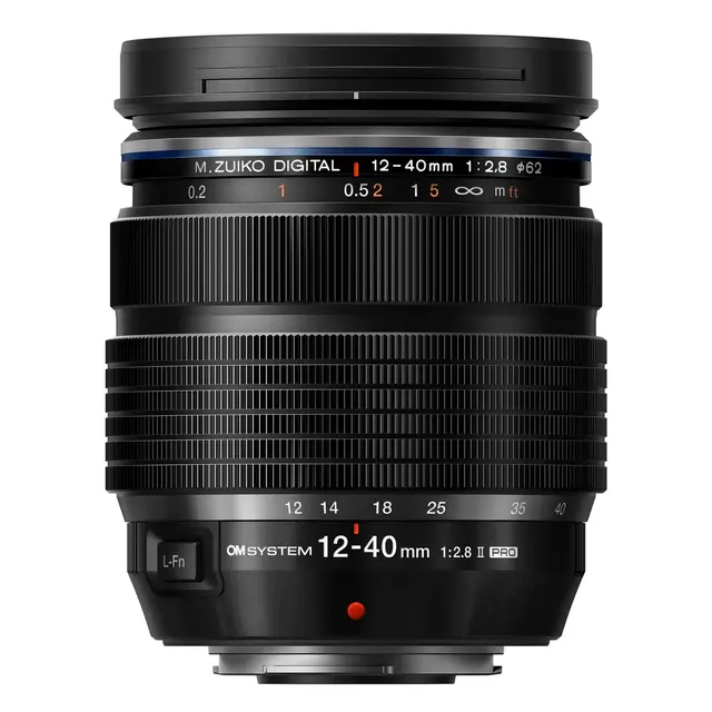 OM SYSTEM M.Zuiko ED 12-40mm F2.8 Pro II Sort 