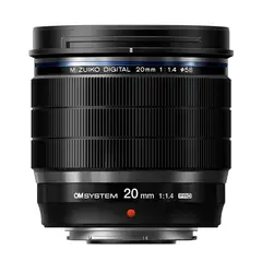 OM SYSTEM M.Zuiko Dig ED 20mm F1.4 Pro Sort