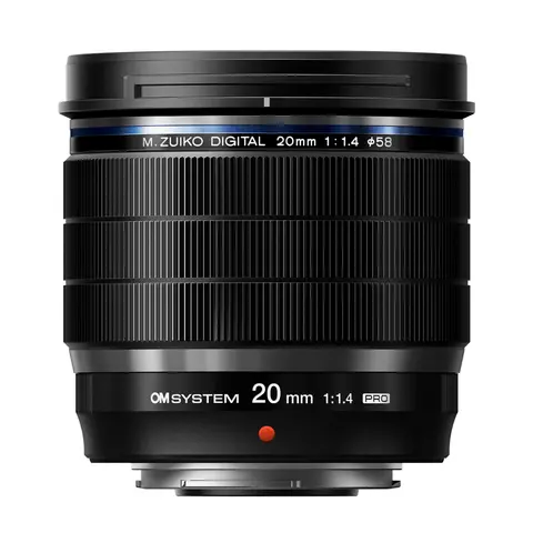 OM SYSTEM M.Zuiko ED 20mm f/1.4 PRO Sort