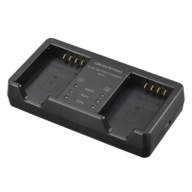 OM SYSTEM BCX-1 Batterilader For BLX-1 batteri. OM-1 