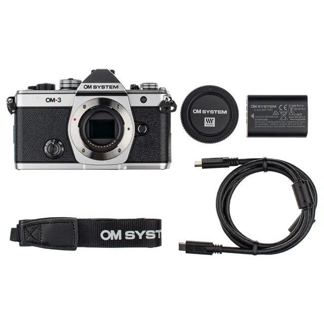 OM SYSTEM OM-3 Kamerahus Sølv Silver 