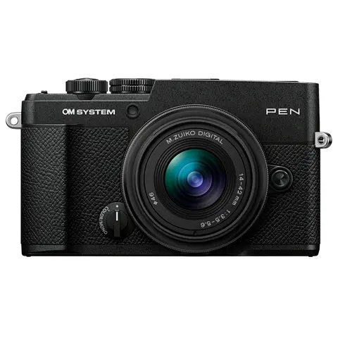 OM SYSTEM PEN Black Kit Med M.Zuiko 14-42mm f/3.5-5.6 III