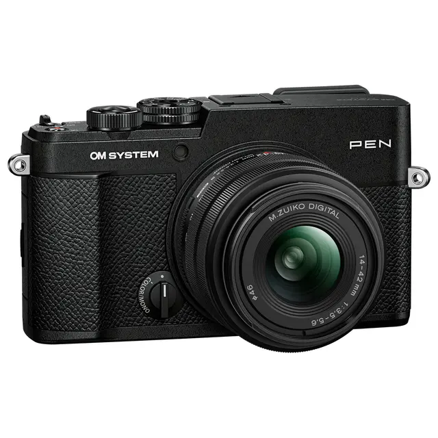 OM SYSTEM PEN Black Kit Med M.Zuiko 14-42mm f/3.5-5.6 III 