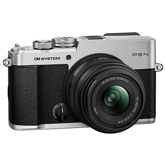 OM SYSTEM PEN Silver Kit Med M.Zuiko 14-42mm f/3.5-5.6 III 