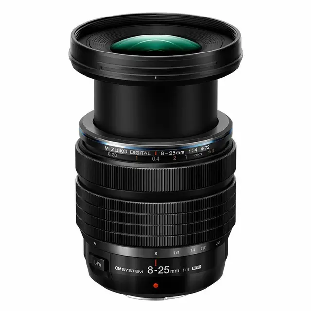 OM System ED 8-25mm f/4.0 PRO Sort 