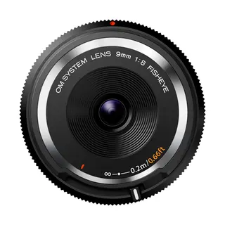 OM SYSTEM Body Cap 9mm f/8.0 Fisheye Black