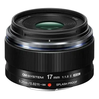 OM SYSTEM M.Zuiko ED 17mm f/1.8 II Black