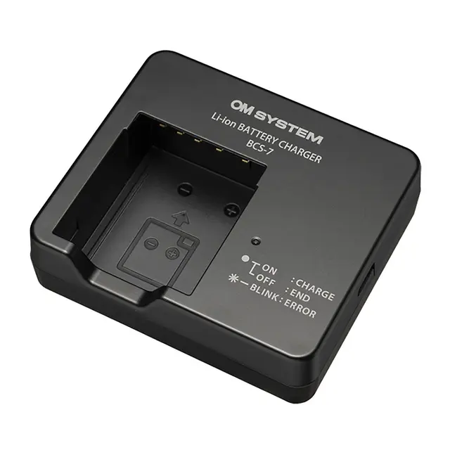 OM SYSTEM BCS-7 Li-ion Battery Charger Lader for BLS-7 