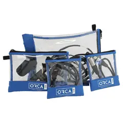 Orca OR-180 Transparent Pouch Set 4 stk Gjennomsiktige poser