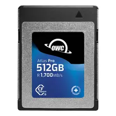 OWC CFexpress Atlas Pro 512GB Type B. R1700/W1500