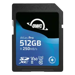 OWC SD Atlas Pro SDXC UHS-II 512GB R250/W130 (V60)