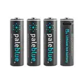 Pale Blue Oppladbare Li-Ion AA Batterier 4-pack oppladbare AA. m/ USB-C ladekabel