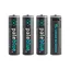 Pale Blue Oppladbare Li-Ion AA Batterier 4-pack oppladbare AA. m/ USB-C ladekabel