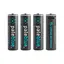 Pale Blue Oppladbare Li-Ion AA Batterier 4-pack oppladbare AA. m/ USB-C ladekabel