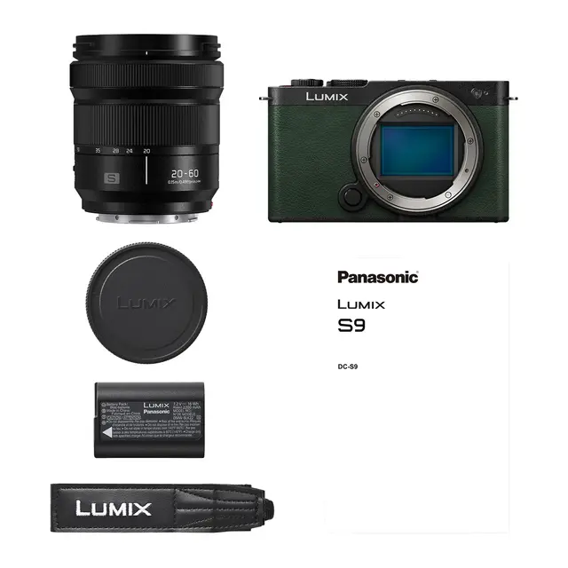 Panasonic Lumix S9 Dark Olive Kit Med 20-60mm f/3.5-5.6 