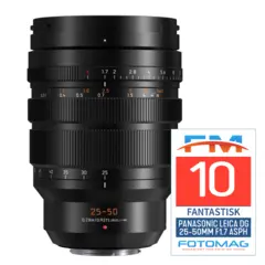 Panasonic Leica DG 25-50mm f/1.7 ASPH Vario-Summilux. Tilsv 50-100mm