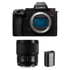 Panasonic Lumix S5 II kamerahus + Lumix S 50mm f/1.8 og ekstra batteri