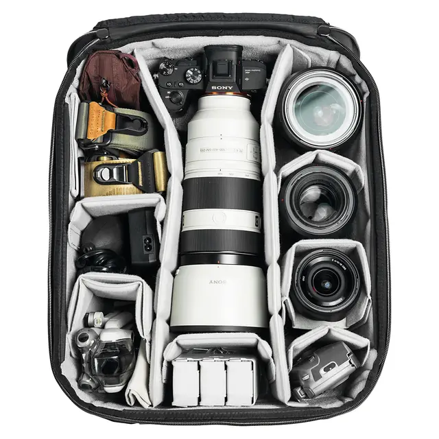 Peak Design Roller Pro Carry-On Black Med Camera Cube v2 X-Large 