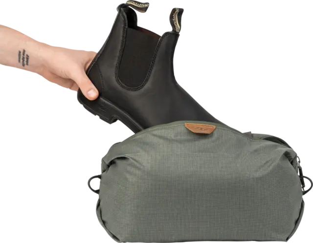 Peak Design Shoe Pouch Sage Sko pose. Grå/grønn 