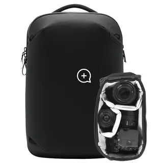 Peak Design Travel Backpack 20L w/Cube 20L. Black. w/Camera Cube (Small)