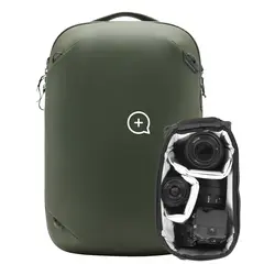 Peak Design Travel Backpack 20L w/Cube 20L. Sage. w/Camera Cube (Small)