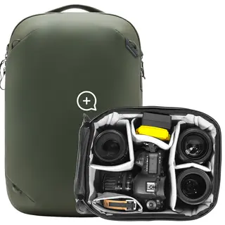 Peak Design Travel Backpack 20L w/Cube 20L. Sage. w/Camera Cube (S-Medium)