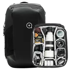 Peak Design Travel Backpack 2-in-1 Cube 40L. Black. w/Camera Cube (X-Large)