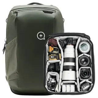 Peak Design Travel Backpack 2-in-1 Cube 40L. Sage. w/Camera Cube (X-Large)