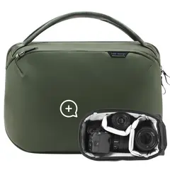 Peak Design Travel Weekender 25L w/Cube 25L. Sage. w/Camera Cube (Small)