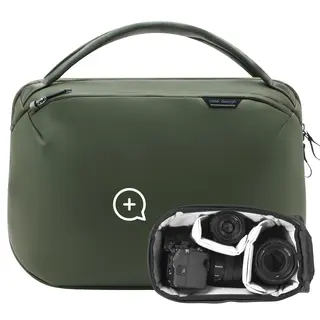 Peak Design Travel Weekender 25L w/Cube 25L. Sage. w/Camera Cube (Small)