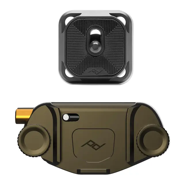 Peak Design Capture Camera Clip v3 Kelp Med standard plate 
