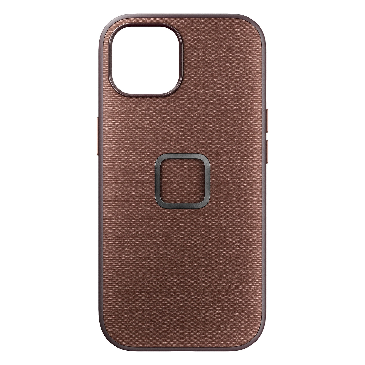Peak Design Mobile Everyday Fabric Case For iPhone 15. Redwood