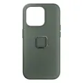 Peak Design Mobile Everyday Fabric Case v2. iPhone 15 Pro Sage