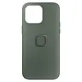 Peak Design Mobile Everyday Fabric Case v2. iPhone 15 Pro Max Sage