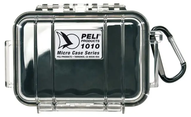 Peli™ MicroCase 1010 sort/klar Innv. mål: 111x73x43 mm 
